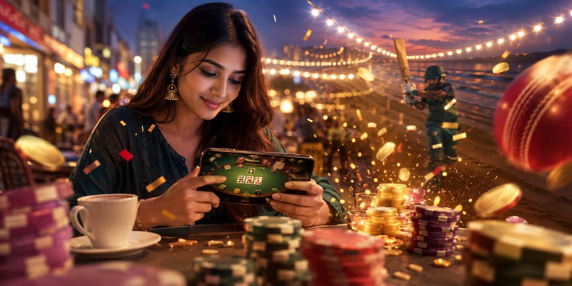 কক্সবাজার সমুদ্র সৈকতে ক্রিকেট বেটিং উপভোগ করছেন একজন ব্যবহারকারী